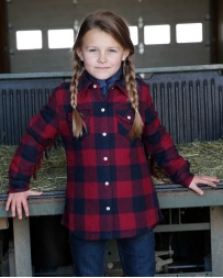 Cruel® Girls' Fringed Plaid Shacket