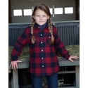 Cruel® Girls' Fringed Plaid Shacket