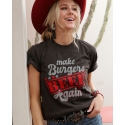 Cruel® Ladies' Make Burgers Beef Again Tee