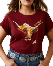 Ariat® Ladies' Daisy Steer SS Tee