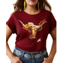 Ariat® Ladies' Daisy Steer SS Tee