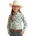 Dale Brisby® Girls' Cactus Print LS Shirt