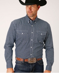 Roper® Men's LS 2 Pocket Button Print - Big and Tall