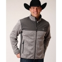 Roper® Men's Knit/Softshell Jacket Grey