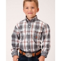 Roper® Boys' LS Button Plaid