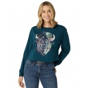 Wrangler® Ladies' Relax Crop Buffalo LS Tee