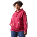 Ariat® Ladies' Rebar Sleeve Logo Hoodie