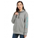 Ariat® Ladies' Rebar Sleeve Logo Hoodie