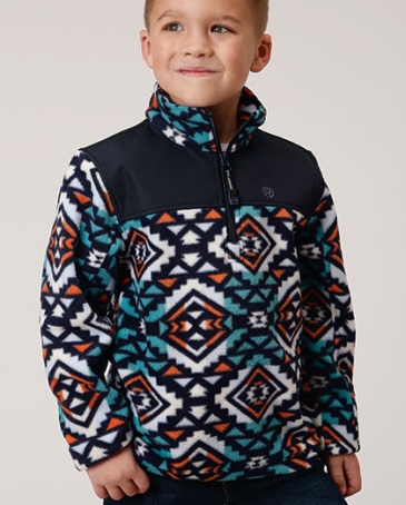 Roper® Boys' 1/4 Zip Aztec Pullover - Fort Brands