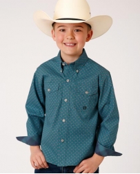 Roper® Boys' Long Sleeve Print Shirt