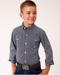 Roper® Boys' Long Sleeve Print Shirt