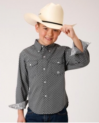 Roper® Boys' Long Sleeve Print Shirt