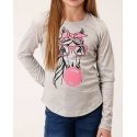 Roper® Girls' Bubblegum Horse L/S Tee