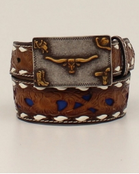 3D Belt Company® Boys' Buckstitch Overlay Belt