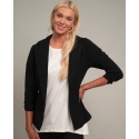 Ladies' Cinch Sleeve Black Blazer - Plus