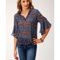 Roper® Ladies' Ditsy Floral Flowy Blouse