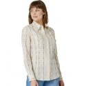 Wrangler® Ladies' Stripe Western Snap Top