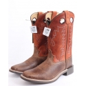Smoky Mountain® Boots Kids' Distressed Brown/Orange Boot