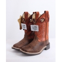 Smoky Mountain® Boots Kids' Distressed Brown/Orange Boot