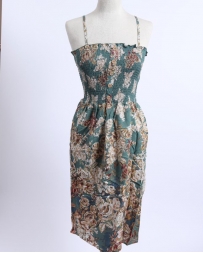 Pine Apparel® Ladies' Smocked Print Dress