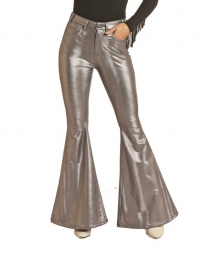 Rock and Roll Cowgirl® Ladies' Silver High Rise Bell Bottoms