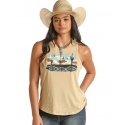 Rock and Roll Cowgirl® Ladies' Scenery Graphic Tank
