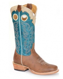 Roper® Ladies' Tall Top Square Toe Tan/Turq