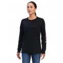 Ariat® Ladies' Rebar CS Graphic LS Logo Tee