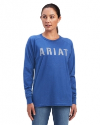 Ariat® Ladies' Rebar CS Graphic Block LS Tee