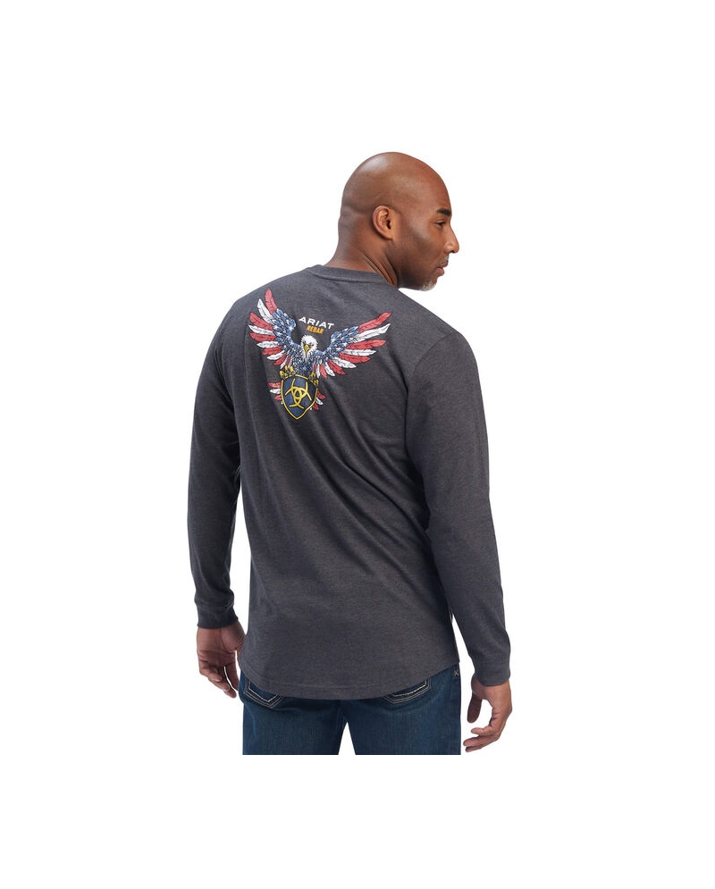 Ariat Men s Rebar CS American Raptor LS Tee Fort Brands