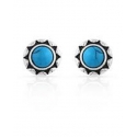 Montana Silversmiths® Ladies' Stellar Studded Turquoise Earrings