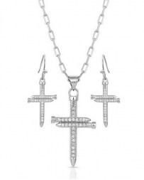 Montana Silversmiths® Ladies' Sparkling Nail Cross Set