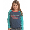 Rock and Roll Cowgirl® Girls' LS Western Vibes Tee