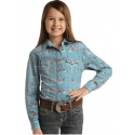 Rock and Roll Cowgirl® Girls' Vintage Rodeo LS Snap Shirt