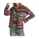 Rock and Roll Cowgirl® Ladies' Aztec Striped Shacket