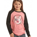 Rock and Roll Cowgirl® Boys' Star Piggy LS Tee