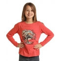 Rock and Roll Cowgirl® Girls' Lets Ride Long Sleeve Tee