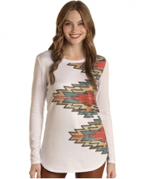 Rock and Roll Cowgirl® Ladies' LS Aztec Tunic Top