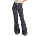 Rock and Roll Cowgirl® Ladies' Hi Rise Striped Jaquard Trouser