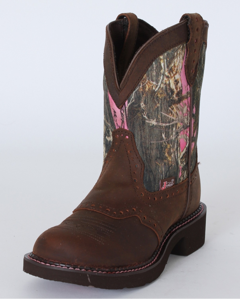 pink camo cowgirl boots