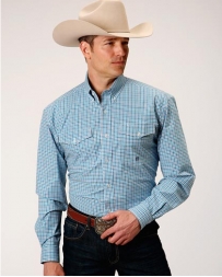 Roper® Men's Amarillo Plaid LS Shirt - Big and Tall