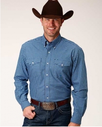 Roper® Men's Amarillo Plaid LS Shirt - Tall