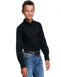 Ariat® Boys' Classic Solid Twill LS Shirt