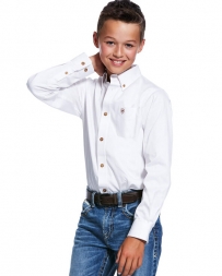 Ariat® Boys' Classic Solid Twill LS Shirt