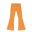 Grace in LA Girls' Hi Rise Orange Flare Jean