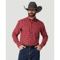 George Strait® Men's LS 1 Pocket Button Plaid