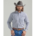 George Strait® Men's LS 1 Pocket Button Print