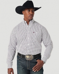 George Strait® Men's LS 1 Pocket Button Print