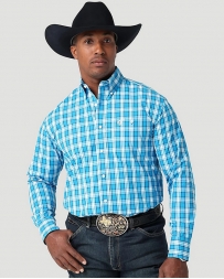 George Strait® Men's LS 2 Pocket Button Plaid