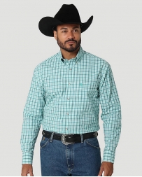 George Strait® Men's LS 2 Pocket Button Plaid